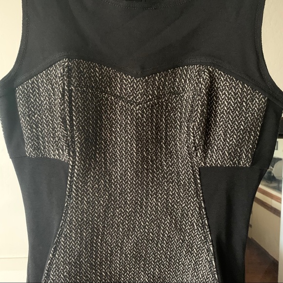 NWT Yoana Baraschi Morph Black Herringbone Sheath Dress - Picture 5 of 12